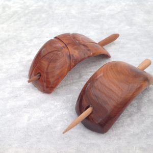Moroccan Style Handmade Cedar Wood Hair Clip – Araar Wood Natural Fragrant Hair Barrette
