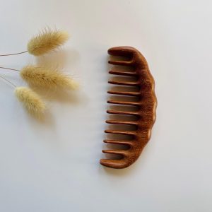 Engraved Anti-Static Wooden Hair Comb – Handmade Natural Wood Comb for Daily Use